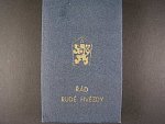 Řád Rudé hvězdy ČSSR č. 1582 + orig etue