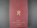 Řád Rudého praporu práce ČSR č.7851 + etue