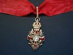 Řád Františka Josefa I., komander , značený zlacený bronz, výroba Mayer, puvodni stuha, sbirkova kvalita