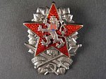Odznak vojenské tech. akademie 1954 č.230, výrobce Zukov Ag900