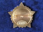 Odznak partyzanskeho svazku Čapajev, číslovaný 0893, zn. výrobce Zukov Praha