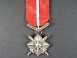 Stříbrný Junácký kříž Za vlast