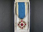 Řád Rumunské koruny, rytíř, civilní skupina, typ 1932-1947, originální etue