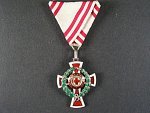 Vyznamenání za zásluhy o červený kříž, kříž II. stupně s válečnou dekorací, desetidílná VD