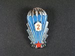 Odznak výsadkového vojska z obdobi 1965-1993 2.tř.