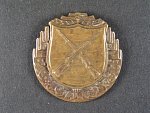 Výkonostní odznak pro střelce z pušky, plech, období 1945-1948