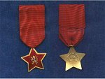 Pamětní dekorace odbojové skupiny Rudá hvězda