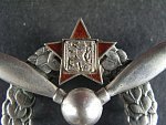 Odznak pro leteckého mechanika 1953-54, punc Ag 800, sign FP