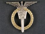 Odznak Letovoda 2. třídy, číslo 8221 výrobce Zukov Praha