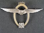 Odznak pro piloty motorového létání 1918-1939, č.56, punc Ag, výr. K.K., vzácný