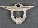 Pilotní odznak pro ČS. sportovní letce z r. 1946 č.1942, punc Ag, výr. K.K.