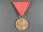 Vojenská jubilejní pam. medaile z r.1898, bronz, původní stuha