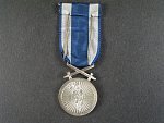 Československá vojenská medaile Za zásluhy, stříbrná, + dekret