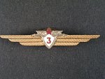 Odznak třídního specialisty letectva 1954-68. Palubní radista 3tř. č.546