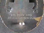Námořní odznak, výrobce Fec. Adolf Bock, Ausf. Schwerin Berlin