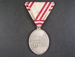Stříbrná čestná medaile za zásluhy o červený kříž, postříbřená