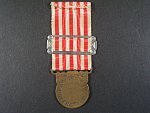 Pamětní francouzská medaile z let 1914-1918, se štítkem pro dobrovolníky + dekret na ČS legionáře