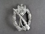 Pěchotní útočný odznak, zinek, chybí úchyt na sponu
