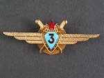 Odznak třídního specialisty letectva 1954-68. Pilot 3tř. tmavěmodrý smalt č.1770