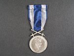 Československá vojenská medaile Za zásluhy, stříbrná