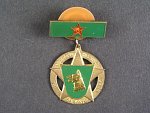 Čestný odznak Za ochranu hranic ČSSR 1.stupeň, na šroub
