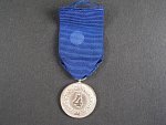 Služební medaile vermachtu 4.tř. za 4 roky služby, nová stuha