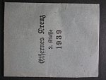 Železný kříž II. stupně 1939 + dekret + udělovací sáček