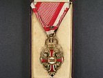 Řád Františka Josefa I. rytíř, zlacený bronz, výrobce MAYERS & SOHNE, orig. etue