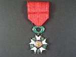 Řád čestné legie, rytíř, 3. republika 1870 - 1951, mírně poškozen smalt v cípech kříže