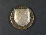 Odznak pro střelce 1.třídy, plný kov, 1928-48