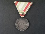 Miniatura pamětní medaile na I. sv. válku pro nebojovníky, původní stuha