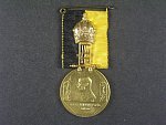 Pamětní jubilejní medaile z r. 1908, zlacený bronz 