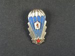 Odznak výsadkového vojska 1. třídy z obdobi 1965-1992 č.12410, druhý typ