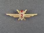 Odznak třídního specialisty letectva 1954-68. Pilot 2 tř., č.1173