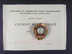 Odznak vzorný milicionář, starší vydání
