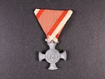 Železný Záslužný kříž, zinek, původní vojenská stuha