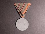 Medaile Za zranění z r. 1917 na stuze za dvě zranění