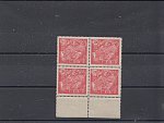 Známka č. 166B ve čtyř bloku se spodním okrajem. Kat. cena 1000 Kč