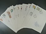 kompletní ročník obálek FDC 2001, kat. číslo 280 - 312, celkem 31 ks