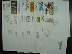 kompletní ročník obálek FDC 2009, kat. číslo 585 - 618, celkem 34 ks