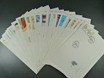 kompletní ročník obálek FDC 2004, kat. číslo 387 - 420, celkem 34 ks