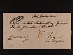 skl. dopis do Lednice z r. 1829 s oválným ozdobným raz. NEUNKIRCHEN, lux. kvalita