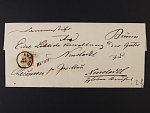 skl. R-dopis z r. 1855 z Brna do Nového Města frank. na přední i zadní straně zn. Fe. č. 4, pěkné sřrihy, pod. raz. BRÜNN 29.1.