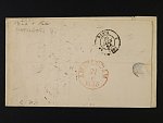 Skl. dopis do Amsterdamu z r. 1856 frank. zn. Mi. 4. 13 Ic + 15a s bodovým kosočtverc. raz. + denní raz. PARIS 18.JUIN.56 + přích. raz.