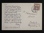 reklamní pohlednice fy. Rolný, frank. čs. zn. OT, pod. raz. PRAHA 10.6.39, zajímavé