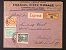 ČESKOSLOVENSKO - ČSR (1918-1939) - Hradčany celistvosti - firemní R-EXPRES dopis do Prahy frank. zn. č. 8, 14, 18, pod. raz. MNICHOVICE 8.7.19, na horním okraji natržený