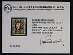  zn. Fe. č. 11 IIa. s červeným raz. WIEN 4 - III, 1-3 N.M., atest Dr. Ferchenbauer