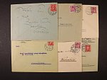 ČSR - sestava 8 ks převážně firemní korespondence z let 1928 - 36 s raz. VLP č. 373 BŘECLAV - BOHUMÍN, 573 BOHUMÍN - BŘECLAV, 353 Č. BUDĚJOVICE - PLZEŇ, 147 VELKÝ OSEK - HRADEC KRÁLOVÉ, 378 OLOMOUC - 