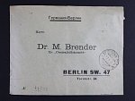 dopis do Berlína z Kamence Podolského 27.6.1923, zajímavá frankatura