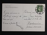 Kovařík Hubert 1888 - 1958, český sochař období art deco - pohlednice s textem a vlastnoručním podpisem
